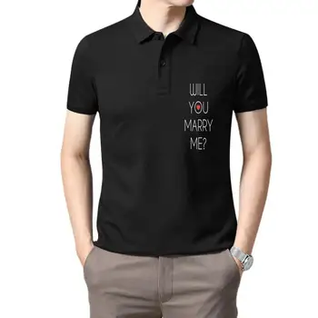 Повседневная футболка с мужским рисунком на День Святого Валентина - футболка Will You Marry Me, повседневная одежда больших размеров