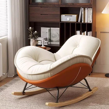 Подставка для ног Походные стулья Роскошное Дизайнерское кресло-качалка для гостиной Удобная Корейская мебель для дома Articulos Para El Hogar