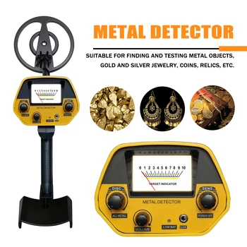 Портативный подземный металлоискатель Для поиска металлических сокровищ, Высокочувствительный Высокоточный инструмент для обнаружения золота и металла