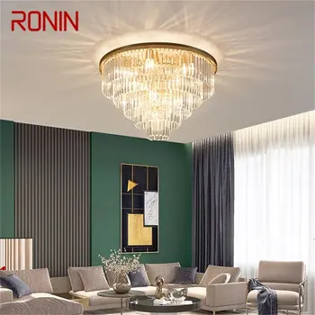 Потолочные светильники RONIN Золотые Роскошные лампы в постмодернистском стиле, светодиодные светильники для гостиной и столовой