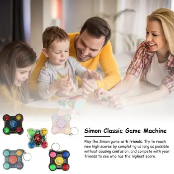 Развивающая игрушка-лабиринт на память со светодиодной подсветкой и звуком, креативный интерактивный карманный игровой автомат для тренировки координации рук и мозга