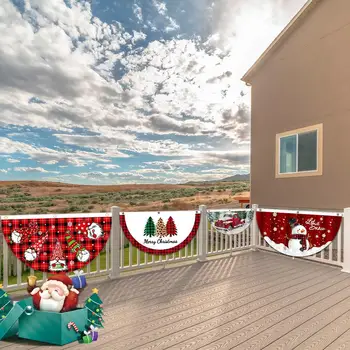 Рождественский флаг уличного вентилятора, Веселое Рождественское украшение для дома, Рождественские украшения 2024, Новый год Y9r9