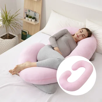 Розовая хлопковая подушка для беременных женщин, хлопковая подушка для сна на поясничной стороне, Детская подушка для кормления новорожденных, грудное вскармливание