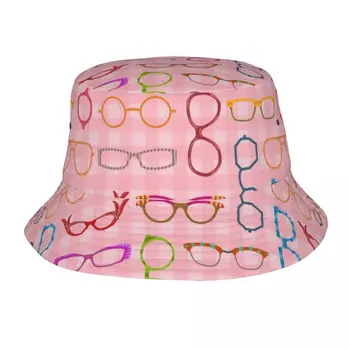 Розовые очки, ретро-современная хипстерская шляпа-боб для женщин, мужчин, Летняя дорожная шляпа от солнца для спорта, Рыболовная шляпа, Ирландская Деревенская шляпа