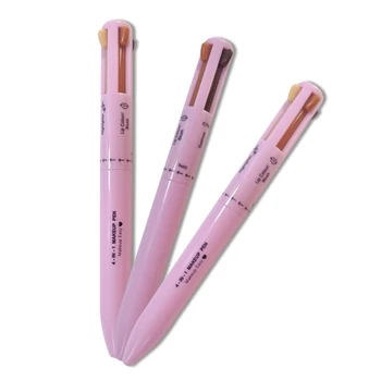 Ручка для макияжа 4 В 1, карандаш для бровей, подводка для глаз, хайлайтер, карандаш для губ, блеск для губ, прямая поставка