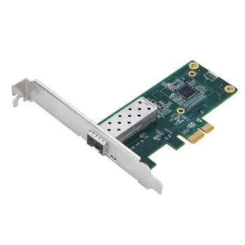 Серверная Сетевая карта PCI-E Гигабитная Волоконно-оптическая Сетевая карта С чипом I210 Бездисковый ESXI Поддерживает Однорежимный Многорежимный