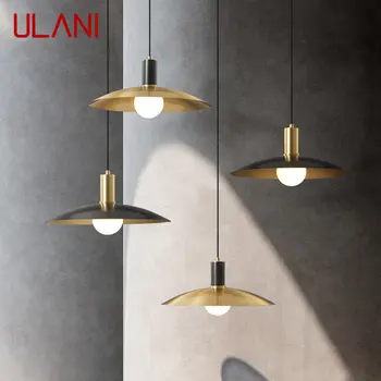 Современные латунные подвесные светильники ULANI, светодиодная медная люстра, классический креативный декор для современного домашнего обеденного кабинета