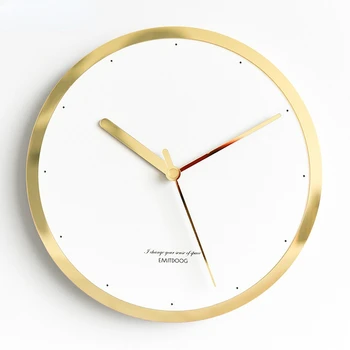 Современные минималистичные креативные настенные часы в скандинавской Америке, часы для украшения спальни, гостиной, Настенные часы для дома