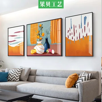 Современный минималистичный набор для рисования и каллиграфии в гостиной - элегантное произведение искусства в стиле INS для дивана, фоновой стены