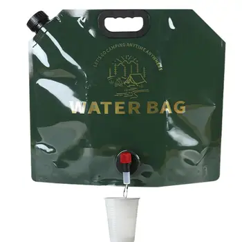 Сумка для хранения воды в кемпинге, 9 л, складная сумка для хранения воды, компактные принадлежности для хранения воды в путешествиях, походах, кемпинге, скалолазании