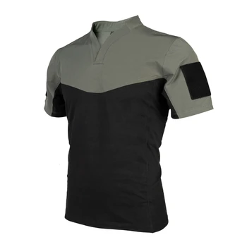 Тактическая эластичная дышащая футболка для тренировок на работу с 4-сторонней резинкой Bacraft с короткими рукавами