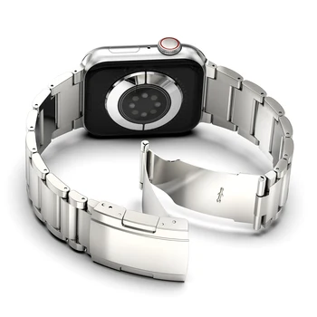 Титановый Металлический Ремешок Для Apple Watch Ultra 2 49 мм 44 мм 42/40/41 мм 45 мм Браслет iWatch Series 9 8 7 6 Se 5 4 3 2 1 Сменный Ремешок