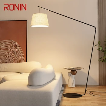 Торшер RONIN Nordic Black для рыбалки, Современная Семейная гостиная Рядом с диваном, Креативный светодиодный Декоративный светильник