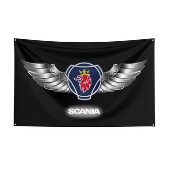 Флаг Scanias 3X5 ФУТОВ, баннер гоночного автомобиля с принтом из полиэстера Для декора, декор флага, баннер для украшения флага, Баннер для флага