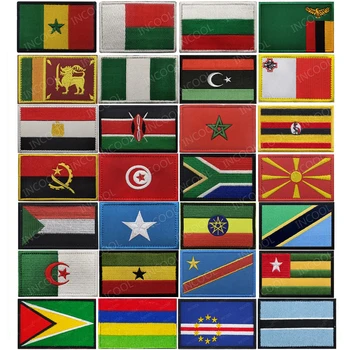 Флаг Африки Египет Кения Алжир Нигерия Тунис Марокко Маврикий Гайана Южный Судан Гана Либерия Нигер Конго Сенегал Нашивки