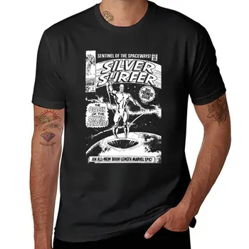 Футболка SILVER SURFER- JOHN BUSCEMA, винтажная одежда, летние топы, мужские футболки большого и высокого размера