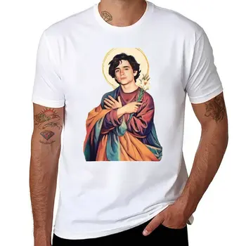 Футболка с надписью Timothee Chalamet Saint / God, футболки для спортивных фанатов, футболки оверсайз с коротким рукавом, футболка blondie, футболка для мужчин