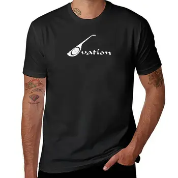 Футболка с потертым логотипом Ovation Guitars, графическая футболка, графические футболки, футболки для мужчин, графические