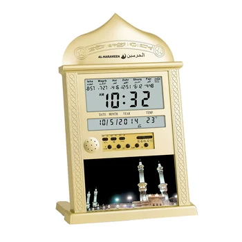 Часы для молитвы в мечети Азан, Календарь исламской мечети, мусульманские молитвенные настенные часы, Цифровой будильник, подарочный столик в Рамадан, украшение для дома