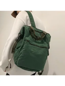Школьный рюкзак в стиле ретро, брезентовые рюкзаки для ноутбуков для мужчин и женщин, освобожденные от почтовых расходов