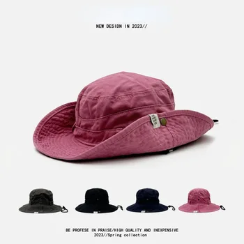 Японские Y2k Babes, винтажные розовые ковбойские кепки в западном стиле для женщин и мужчин, Солнцезащитная кепка для альпинизма, кемпинга, Широкополая шляпа