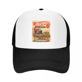 חם גלגלים בציר רחב העולם של פוסטר מירוץ בייסבול כובע דיג כובעי תה כובעי כובע ילדה Men'S